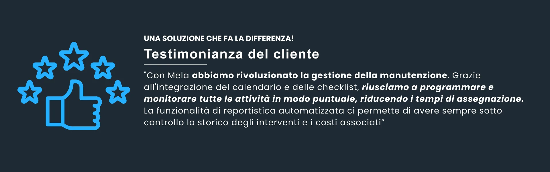 UNA SOLUZIONE CHE FA LA DIFFERENZA 1